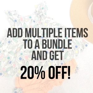 Seller Discount, 20% off Bundled Items!
